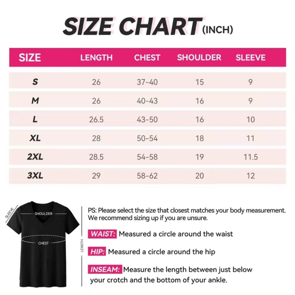 Showitty 3 Pack Short Sleeve V Neck Basically T-Shirts Womens Size XL - Picture 2 of 2
